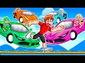 Download Lagu EXTREME Cars vs Runners Tightrope In GTA 5...