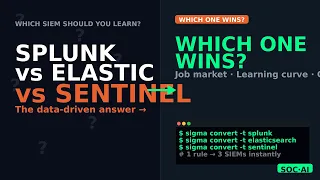 The SIEM You Learn First Changes Your Career Splunk Elastic or Sentinel