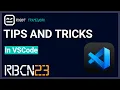 RoboCon 2023 - VSCode tips and tricks for Robot Framework