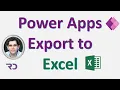 Export Power Apps data to Excel in CSV format