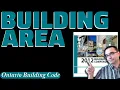 BUILDING AREA according to the Ontario Building Code