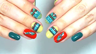 How to make Native American theme nails