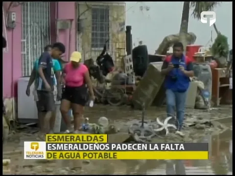 Esmeraldeños padecen la falta de agua potable