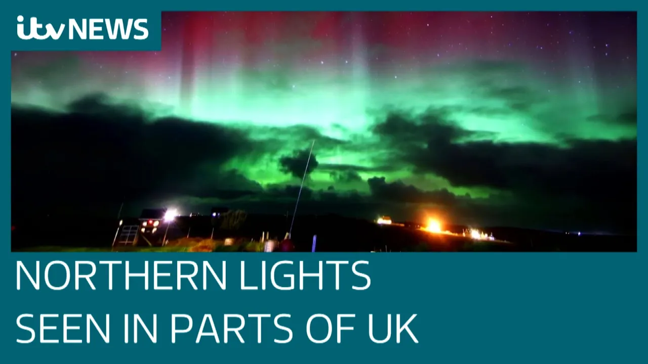 Stunning Northern Lights spotted in parts of England | ITV News