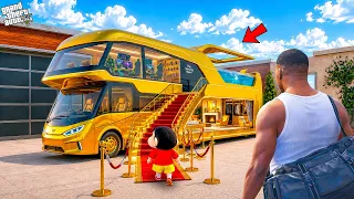 GTA V: Franklin And Shinchan Buy a Luxury Camper Van for a Camping Trip In GTA 5 Telugu | #gta5