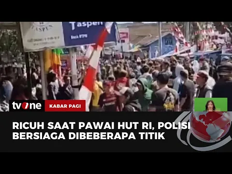 Pawai HUT RI ke-78 Berujung Ricuh, Dua Kelompok Saling Lempar Batu