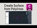Civil 3D - How to Create Surface from Polylines