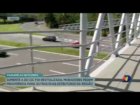 Somente a passarela do CIC foi revitalizada, moradores pedem providência para outras duas estruturas