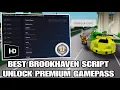 FREE PREMIUM Brookhaven Script Hexagon Hub Unlock All Gamepass ROBLOX SCRIPT