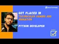 Besant Technologies BTM Placement Review Prem Chand Got Placed in MNC as Python Developer 5 Lac PA