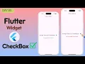 Flutter Checkbox Widget Checkbox in Flutter