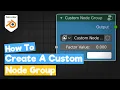 Blender Python Tutorial Create Custom Node Group learn python for beginners