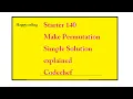 Make Permutation Codechef Starter 140 Simple Solution Explained