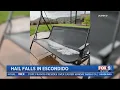 Watch Hail falls in Escondido