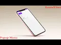 Android Studio Tutorial Android Popup Menu with Examples