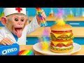 Download Lagu Mono KuKu hace dulces de gelatina de sandía llenos de colores y prepara hamburguesas | MONO KUKU ESP