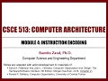 Lecture 5 - Instruction ENCODING