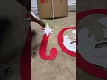 Spreading JOY with this large yard Xmas sign yall I know I m early but if not now I would never