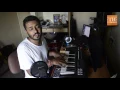 In studio with music director Charan Raj