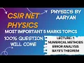 CSIR NET Physics Part C Numerical Methods Full Error Analysis Conditional Probability
