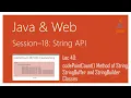 String API in Java codePointCount Method of String StringBuffer and StringBuilder Classes