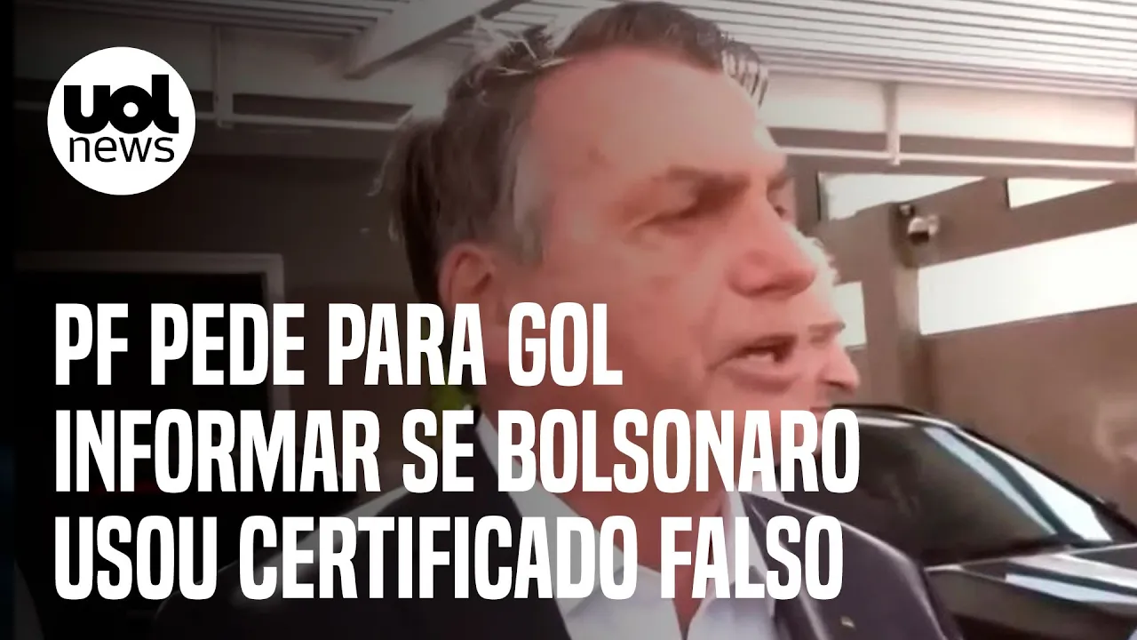 PF pede para Gol informar se Bolsonaro usou certificado falso de vacina em viagens internacionais