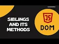 27 Siblings in DOM previousSibling nextSibling previousElementSibling nextElementSibling - DOM