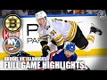 Boston Bruins vs New York Islanders Full Game Highlights ESPN NHL