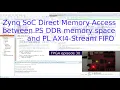 FPGA 30 - Zynq SoC FPGA Direct Memory Access DMA between PS DDR memory and PL AXI4-Stream FIFO