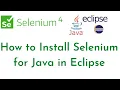 How to Install Selenium for Java in Eclipse Install Selenium In Eclipse Install Eclipse on Windows