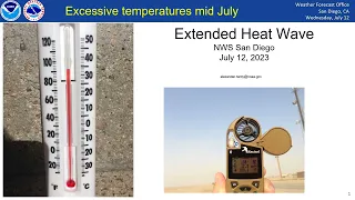 Excessive prolonged heat wave for Southern California - NWS San Diego