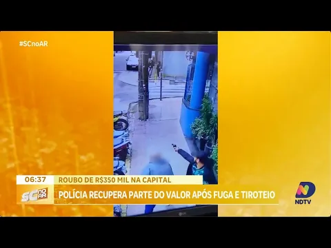 Roubo de R$ 350 mil: polícia recupera parte do valor após fuga e tiroteio no centro da capital