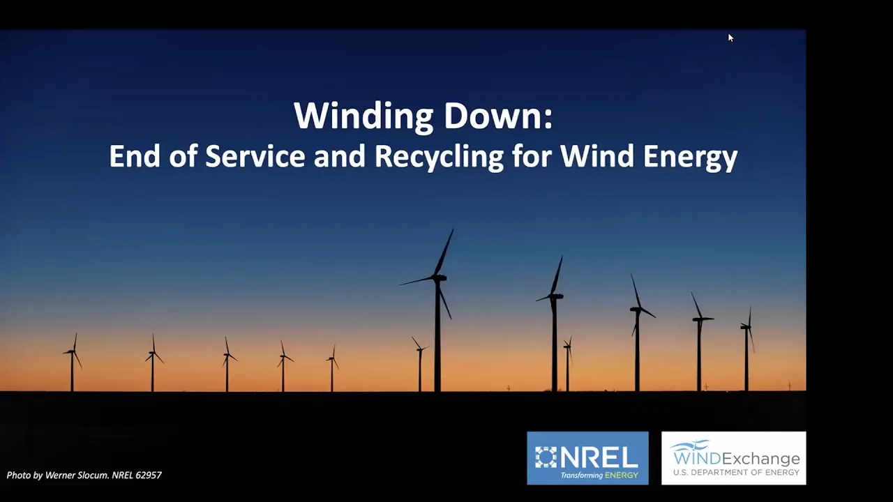 Winding Down: End of Service and Recycling for Wind Energy