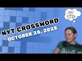 MUCH better NYT Crossword October 28 2025
