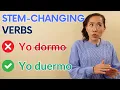 Stem-Changing Verbs in Spanish 90 of Irregular Verbs Solved
