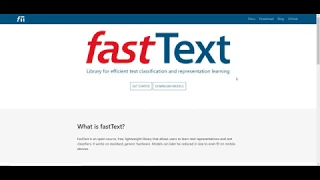fastText Python Tutorial - Text Classification and Word Representation