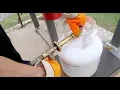 How do you refill a disposable Propane tank