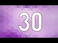 30 Second Countdown Timer Purple Background