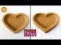 Download Lagu Membuat Piring Bentuk Hati dari Tanah Liat | Kerajinan Tanah Liat | Clay Tutorial