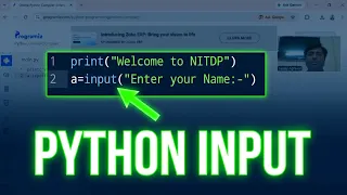 Input Function in Python Explained in Hindi Python Input Function Tutorial for Beginners