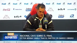 Las declaraciones de Víctor Bernay luego del choque ante Cerro Porteño
