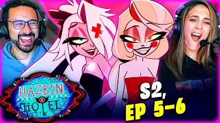 HAZBIN HOTEL SEASON 2 Episode 5 6 REACTION Easy Love In A Bottle Bad With Us Vox Populi DEI 