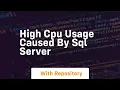 high cpu usage caused by sql server