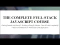 83-THE COMPLETE FULL-STACK JAVASCRIPT COURSE