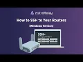 How to SSH to Your Routers Windows Version