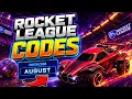 NEW CODES FOR ROCKET LEAGUE IN 2026 AUGUST FREE CREDITS CARS WORKING ROCKET LEAGUE REDEEM CODES