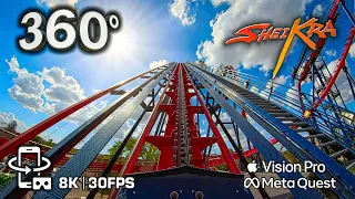 sheikra 8k 360 pov front u0026 back row the ultimate dive vr roller coaster experience