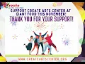 Support CREATE Arts Center at Giant Food This November