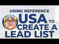 Using Reference USA to Create a Lead List