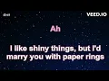 Download Lagu Taylor Swift - Paper Rings (Karaoke in Higher Key) | Video by EdKara